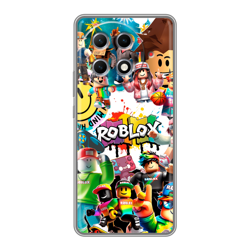 Силиконовый чехол на Tecno Camon 30S Pro с принтом Roblox Роблокс Силиконовый чехол на Tecno Camon 30S Pro с принтом Roblox Роблокс
