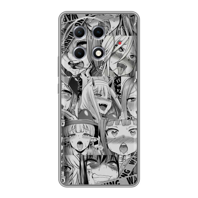 Силиконовый чехол на Tecno Camon 30S Pro с принтом Ahegao Ахегао Аниме Силиконовый чехол на Tecno Camon 30S Pro с принтом Ahegao Ахегао Аниме