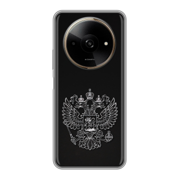 Силиконовый чехол на Poco C61 с принтом Герб России Силиконовый чехол на Poco C61 с принтом Герб России