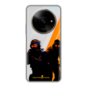 Силиконовый чехол на Poco C61 с принтом Контер страйк Counter strike Силиконовый чехол на Poco C61 с принтом Контер страйк Counter strike