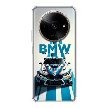 Силиконовый чехол на Poco C61 с принтом БМВ BMW