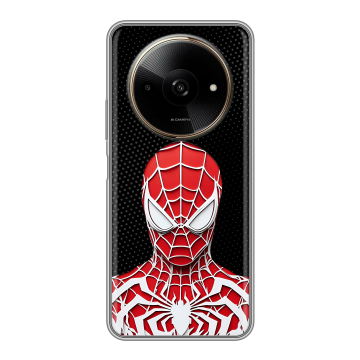 Силиконовый чехол на Poco C61 с принтом человек паук spiderman Силиконовый чехол на Poco C61 с принтом человек паук spiderman