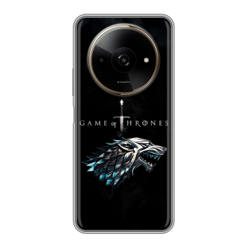 Силиконовый чехол на Poco C61 с принтом Игра Престолов Game Thrones