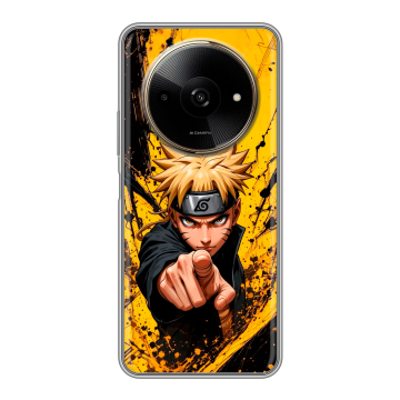 Силиконовый чехол на Poco C61 с принтом Naruto Наруто