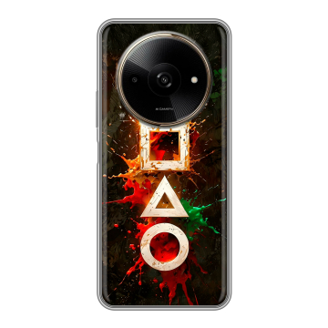 Силиконовый чехол на Poco C61 с принтом Squid Game Игра кальмара