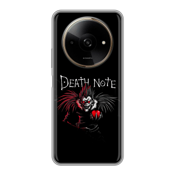 Силиконовый чехол на Poco C61 с принтом Death note Тетрадь смерти Силиконовый чехол на Poco C61 с принтом Death note Тетрадь смерти