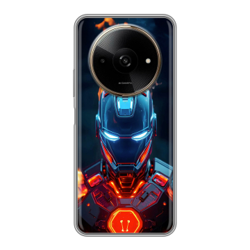 Силиконовый чехол на Poco C61 с принтом IronMan Железный человек Силиконовый чехол на Poco C61 с принтом IronMan Железный человек