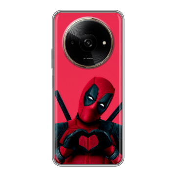 Силиконовый чехол на Poco C61 с принтом Дедпул Deadpool Силиконовый чехол на Poco C61 с принтом Дедпул Deadpool