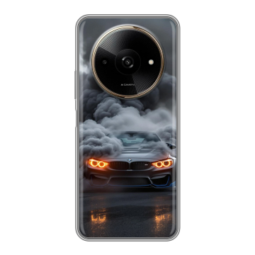 Силиконовый чехол на Poco C61 с принтом BMW БМВ Силиконовый чехол на Poco C61 с принтом BMW БМВ