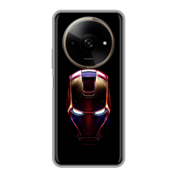 Силиконовый чехол на Poco C61 с принтом IronMan Железный человек