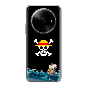 Силиконовый чехол на Poco C61 с принтом One Piece Ван Пис