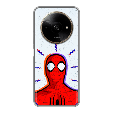 Силиконовый чехол на Poco C61 с принтом Spiderman Человек паук Силиконовый чехол на Poco C61 с принтом Spiderman Человек паук