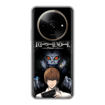 Силиконовый чехол на Poco C61 с принтом Death note Тетрадь смерти Силиконовый чехол на Poco C61 с принтом Death note Тетрадь смерти