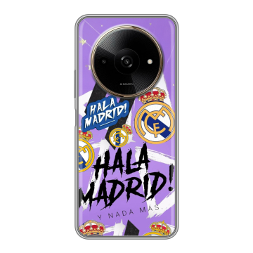 Силиконовый чехол на Poco C61 с принтом Real Madrid Реал Мадрид