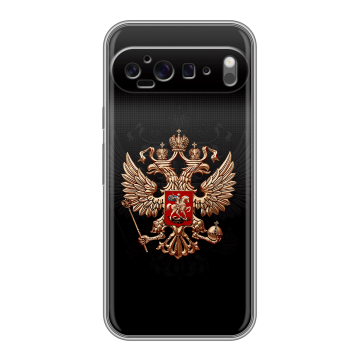 Силиконовый чехол на Google Pixel 9 Pro XL с принтом Герб России