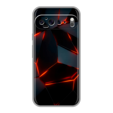 Силиконовый чехол на Google Pixel 9 Pro XL с принтом Яркие абстракции