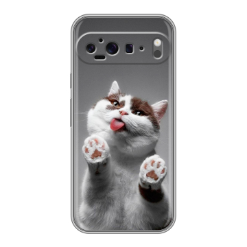 Силиконовый чехол на Google Pixel 9 Pro XL с принтом Коты