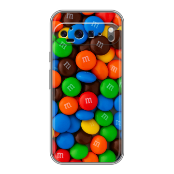 Силиконовый чехол на Google Pixel 9 Pro XL с принтом Конфеты