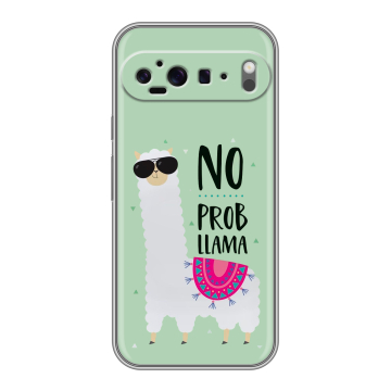 Силиконовый чехол на Google Pixel 9 Pro XL с принтом Лама