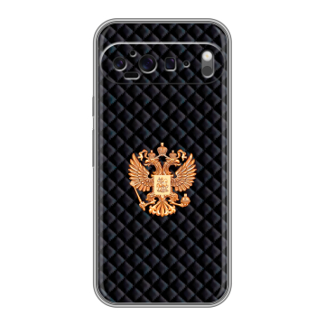 Силиконовый чехол на Google Pixel 9 Pro XL с принтом Герб России принт