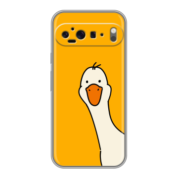 Силиконовый чехол на Google Pixel 9 Pro XL с принтом Утка