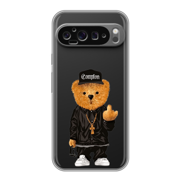 Силиконовый чехол на Google Pixel 9 Pro XL с принтом Мишка