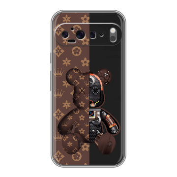 Силиконовый чехол на Google Pixel 9 Pro XL с принтом Луи робот