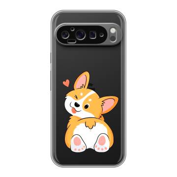 Силиконовый чехол на Google Pixel 9 Pro XL с принтом Корги