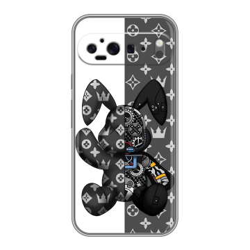 Силиконовый чехол на Google Pixel 9 Pro XL с принтом Луи робот