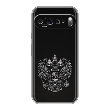 Силиконовый чехол на Google Pixel 9 Pro XL с принтом Герб России