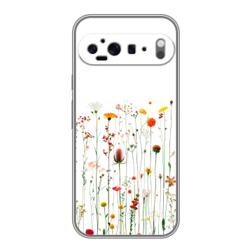 Силиконовый чехол на Google Pixel 9 Pro XL с принтом цветы