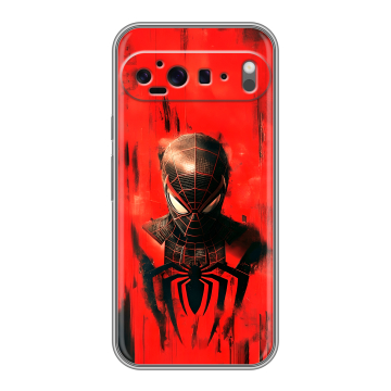 Силиконовый чехол на Google Pixel 9 Pro XL с принтом человек паук spiderman