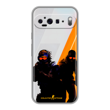 Силиконовый чехол на Google Pixel 9 Pro XL с принтом Контер страйк Counter strike