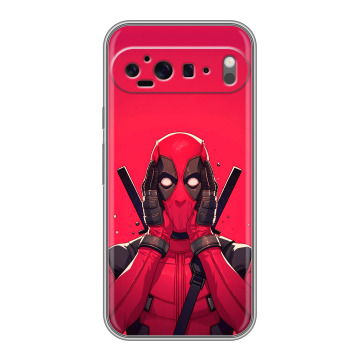 Силиконовый чехол на Google Pixel 9 Pro XL с принтом Дедпул Deadpool