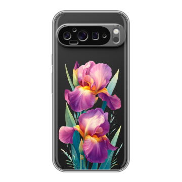 Силиконовый чехол на Google Pixel 9 Pro XL с принтом Цветы орхидеи Силиконовый чехол на Google Pixel 9 Pro XL с принтом Цветы орхидеи