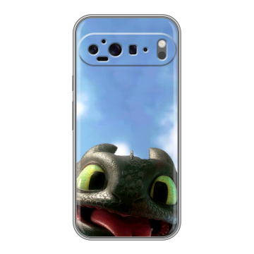 Силиконовый чехол на Google Pixel 9 Pro XL с принтом Как приручить дракона