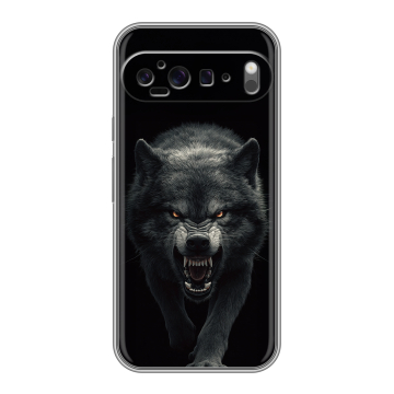 Силиконовый чехол на Google Pixel 9 Pro XL с принтом Волк