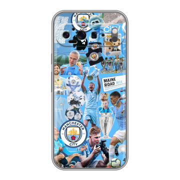 Силиконовый чехол на Google Pixel 9 Pro XL с принтом Man City Манчестер Сити