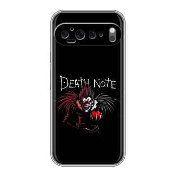 Силиконовый чехол на Google Pixel 9 Pro XL с принтом Death note Тетрадь смерти