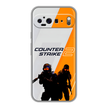 Силиконовый чехол на Google Pixel 9 Pro XL с принтом Counter Strike