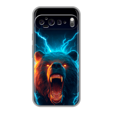 Силиконовый чехол на Google Pixel 9 Pro XL с принтом Медведь