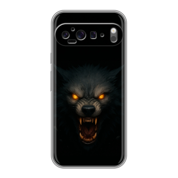 Силиконовый чехол на Google Pixel 9 Pro XL с принтом Волк