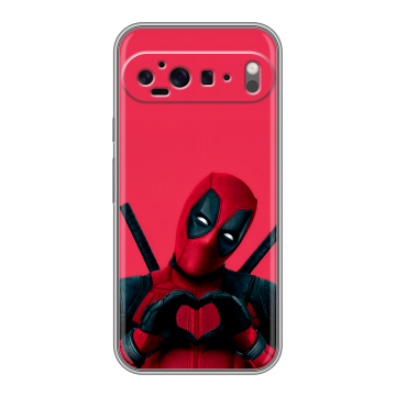 Силиконовый чехол на Google Pixel 9 Pro XL с принтом Дедпул Deadpool