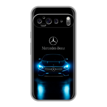 Силиконовый чехол на Google Pixel 9 Pro XL с принтом Mercedes Мерседес