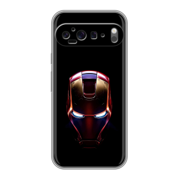 Силиконовый чехол на Google Pixel 9 Pro XL с принтом IronMan Железный человек