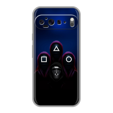 Силиконовый чехол на Google Pixel 9 Pro XL с принтом Игра Кальмара