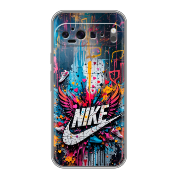 Силиконовый чехол на Google Pixel 9 Pro XL с принтом Nike Найк