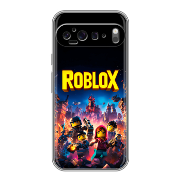 Силиконовый чехол на Google Pixel 9 Pro XL с принтом Roblox Роблокс