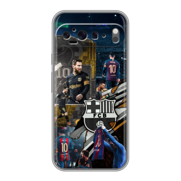 Силиконовый чехол на Google Pixel 9 Pro XL с принтом Messi Barcelona