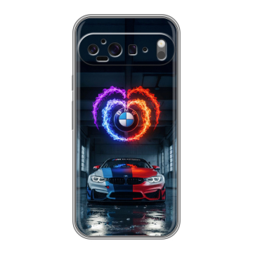 Силиконовый чехол на Google Pixel 9 Pro XL с принтом BMW БМВ